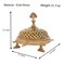 Brass Peacock Incense Dhoop Burner Aroma for Prayer Puja Meditation Spiritual Events Dhoopam for Havan Rituals - Diwali Decoration Loban Dhoop Dani for Temple Home Office (4.7x5.1 Inches)